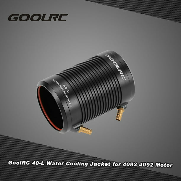 GoolRC Aluminum 40-L Water Cooling Jacket Cover for 4082 RC Boat Motor U3Q0